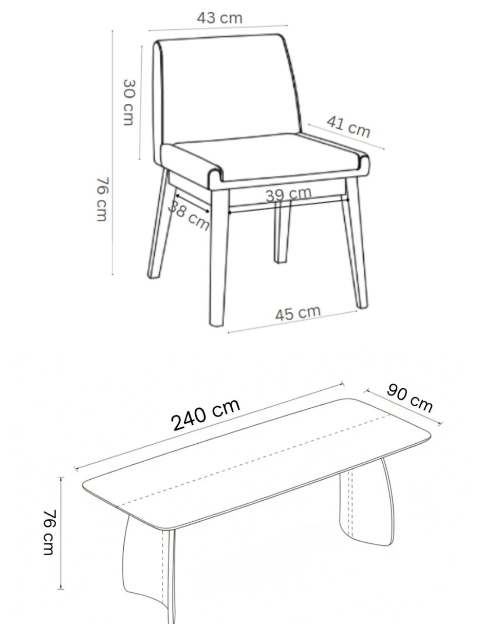 Comedor Malmo Midtown Concept para 8 personas