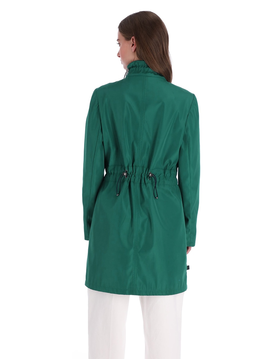 Gabardina resistente al agua con bolsillos Shyla para mujer