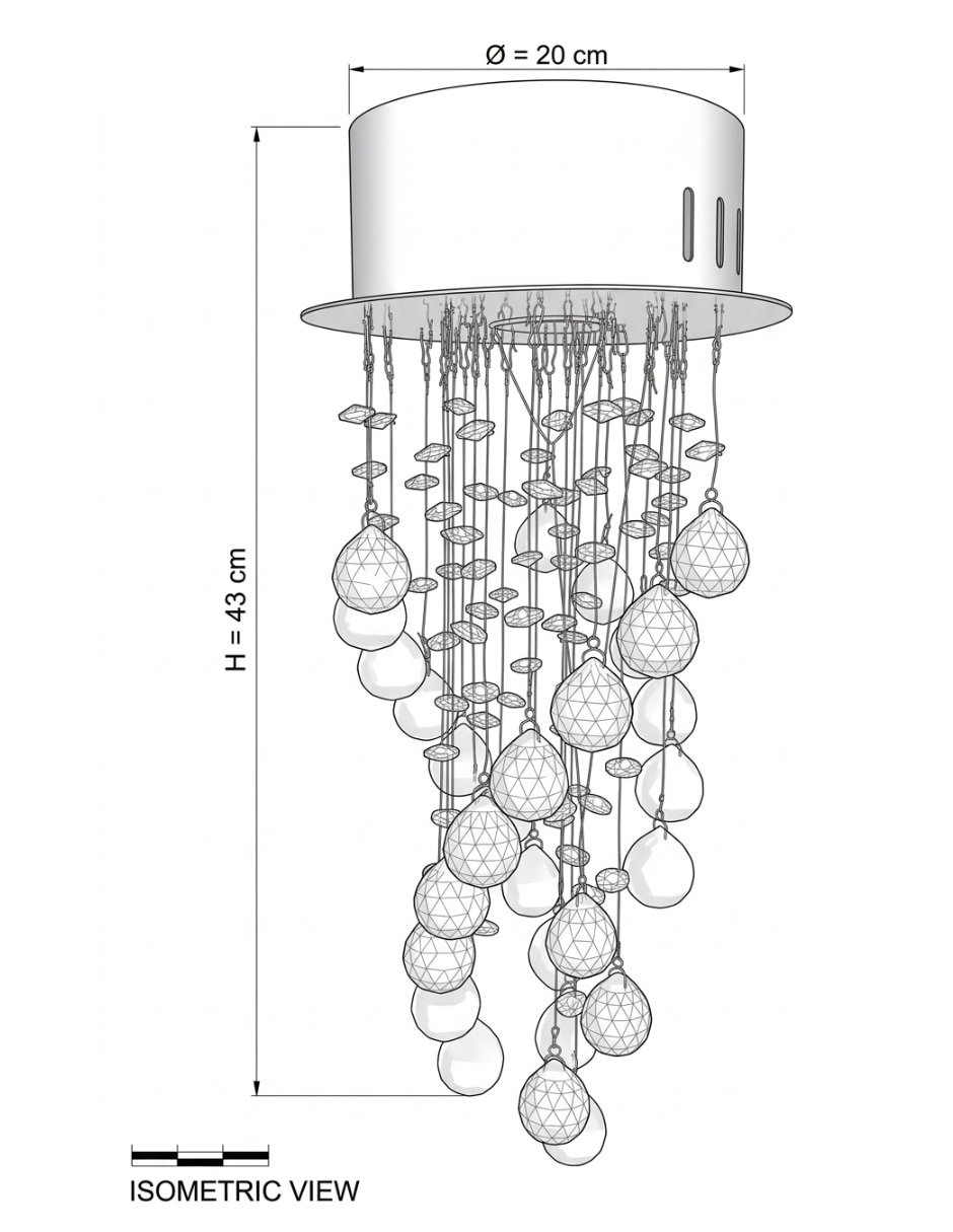 Lámpara colgante Cityluz led Luxey