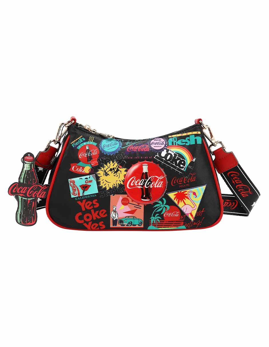 Bolsa crossbody Cap Collage Coca-Cola para mujer 3