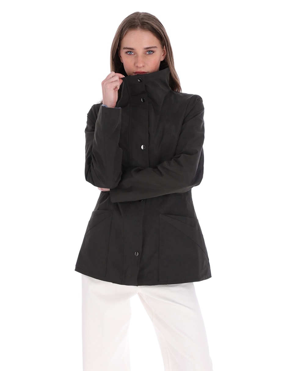 Gabardina impermeable con bolsillos Shyla para mujer