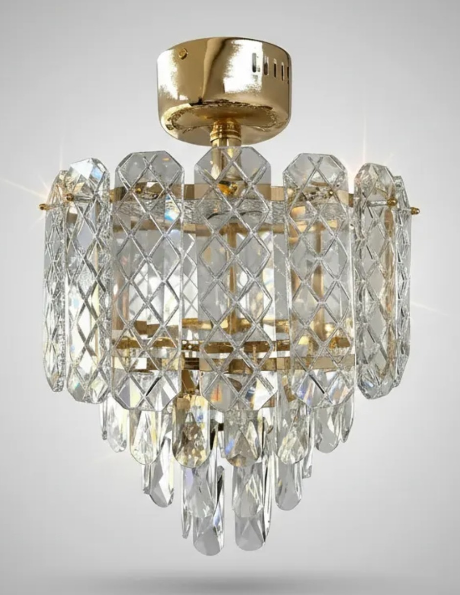 Lámpara colgante Cityluz led Gold