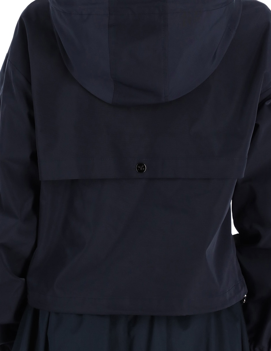 Gabardina resistente al agua capucha y bolsillos para mujer 3