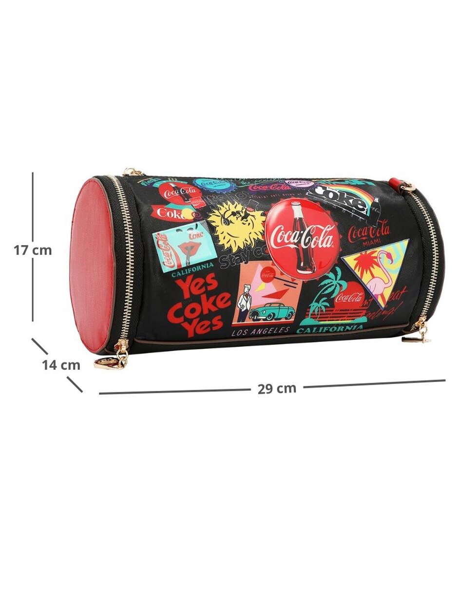 Bolsa crossbody Cap Collage Coca-Cola para mujer 7