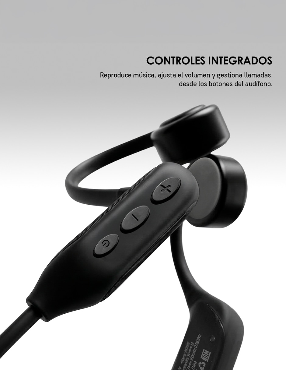 Audífonos on-ear akane conducción open ear inalámbricos con cancelación de ruido