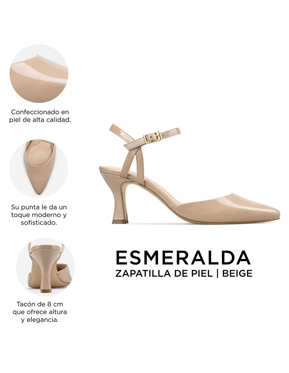 Zapatilla de piel Davenia