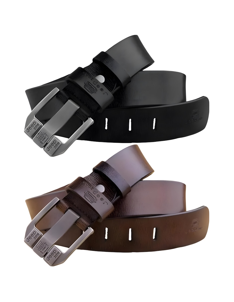 Cinturón aerox de cuero para hombre