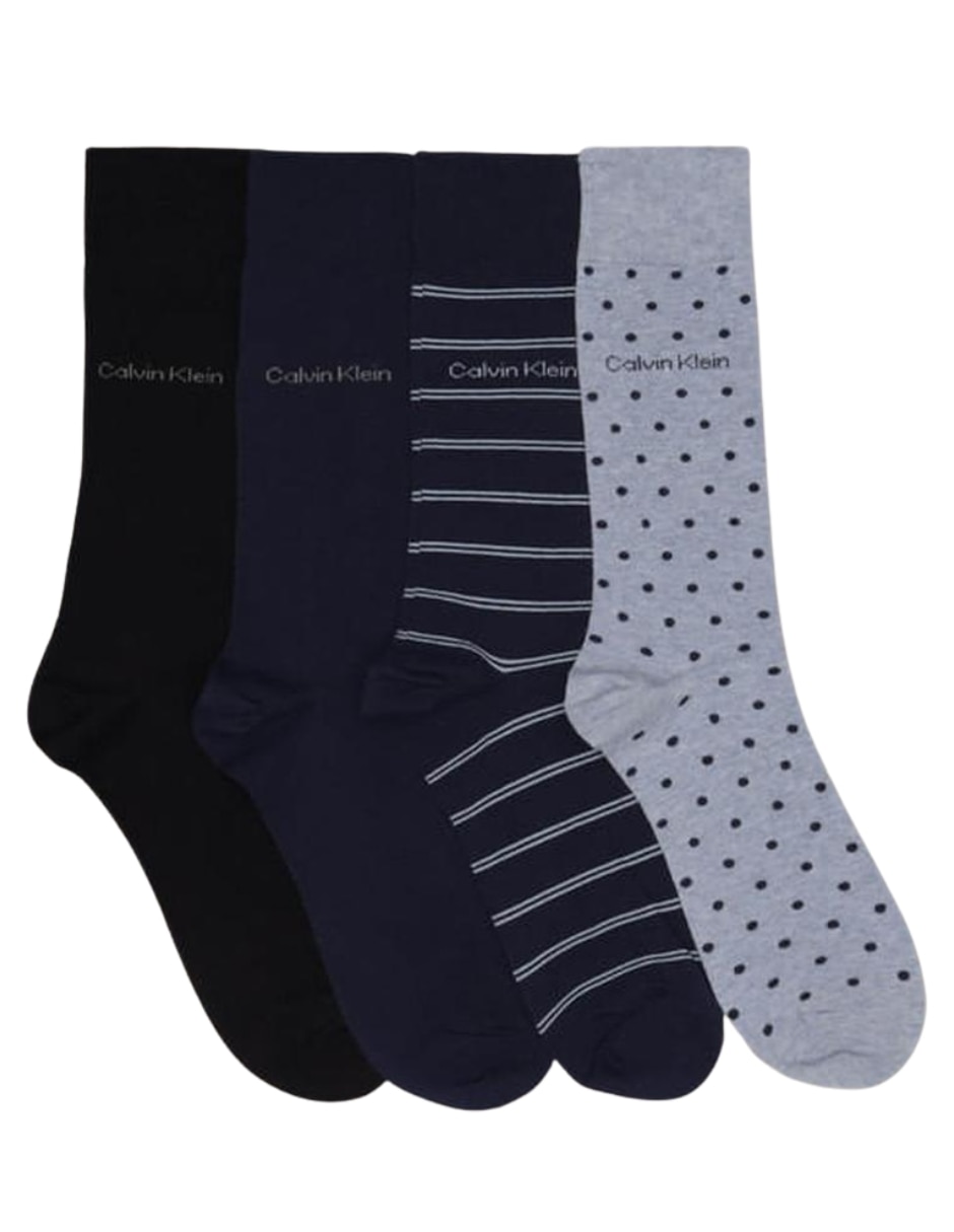 Set de calcetín Calvin Klein de algodón para hombre 4 pares 1