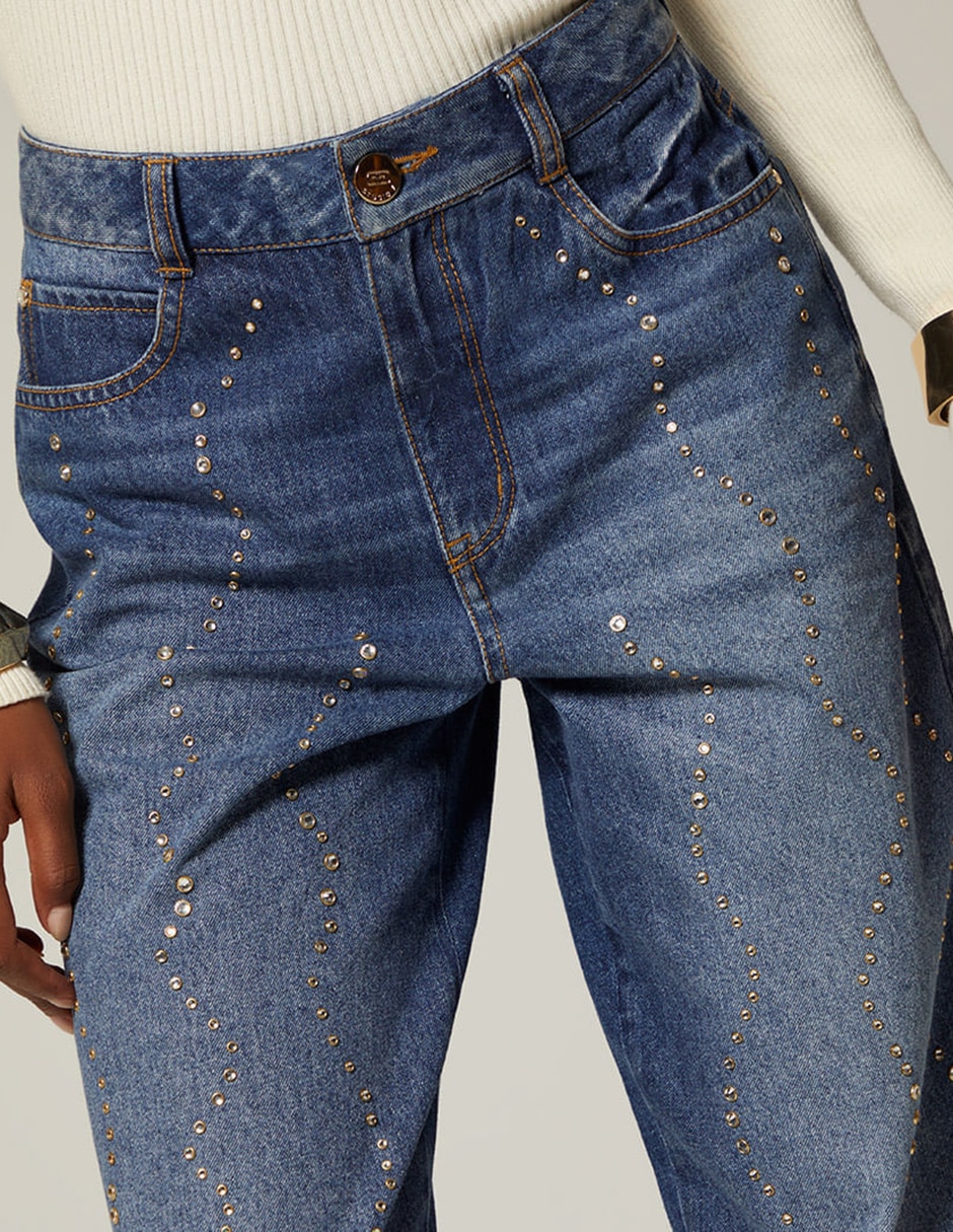 Jeans bota Studio F Lima corte cintura para mujer