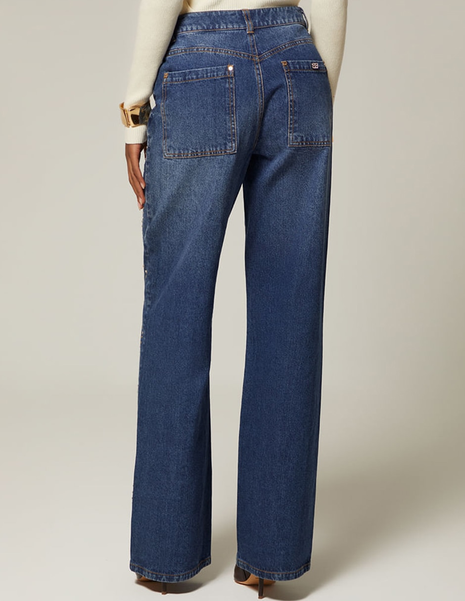Jeans bota Studio F Lima corte cintura para mujer