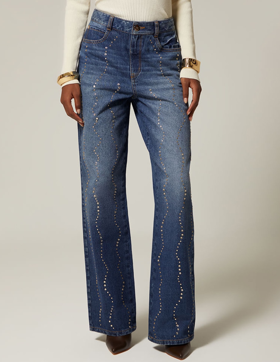 Jeans bota Studio F Lima corte cintura para mujer