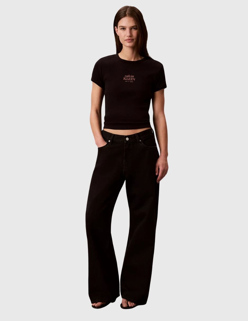Playera manga corta taza cuello redondo para mujer 3