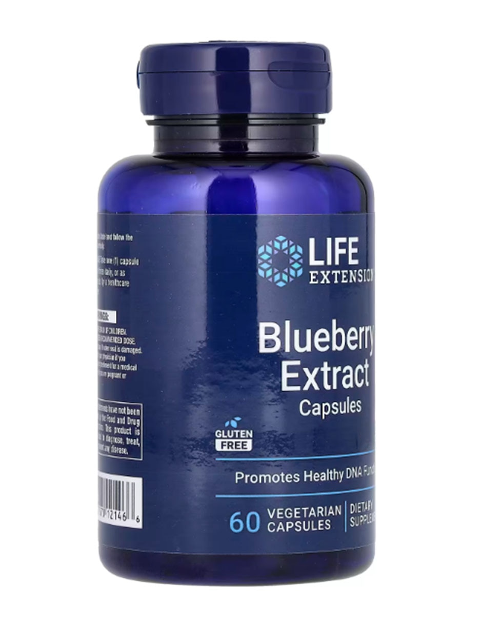 Cápsulas de extracto de arándano Life Extension de 60 cápsulas