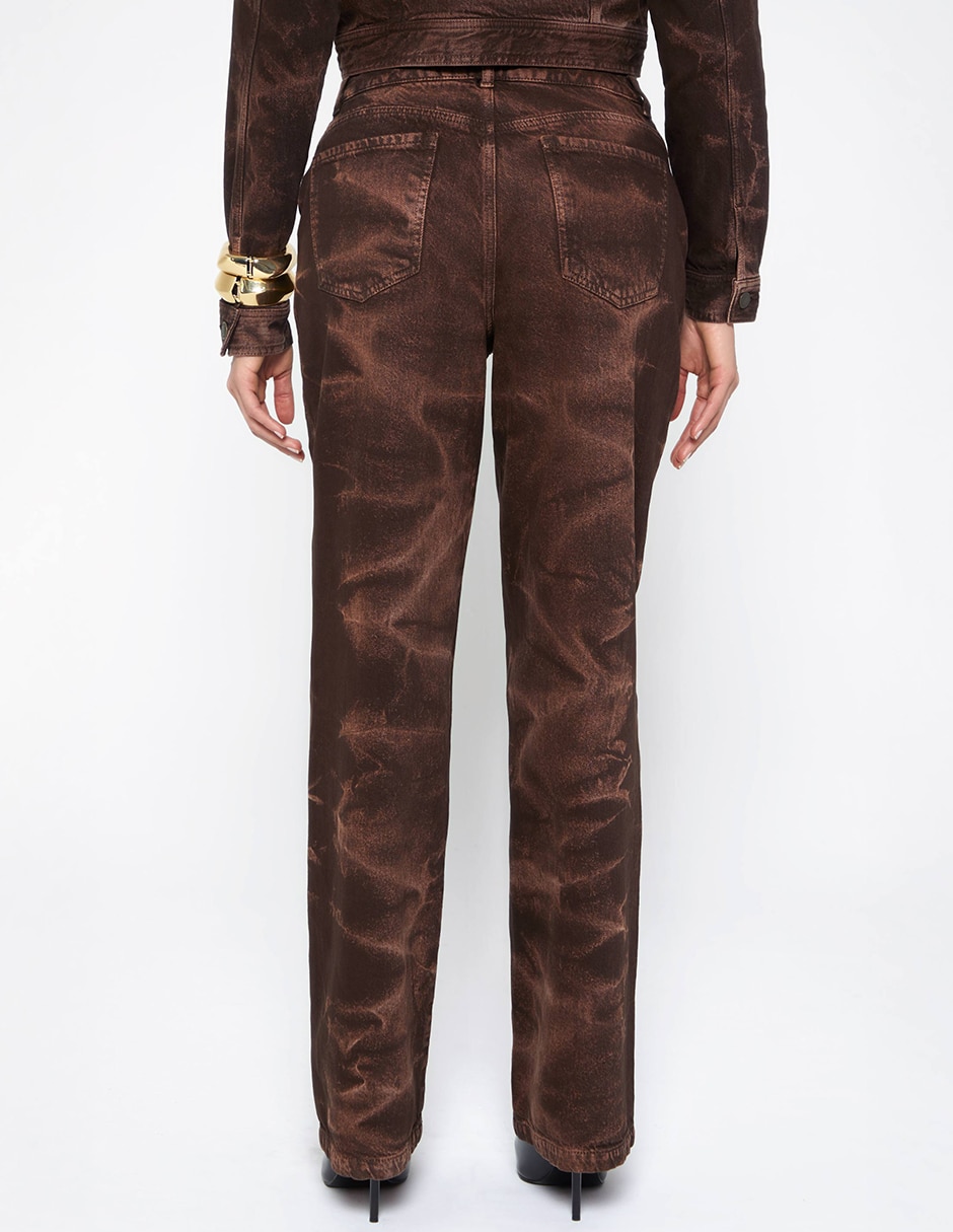 Jeans Bota Studio F Utopia corte cintura alta para mujer
