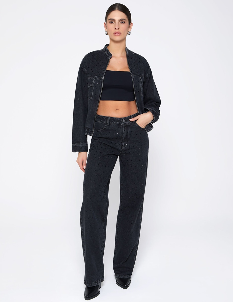 Jeans Bota Studio F corte cintura para mujer