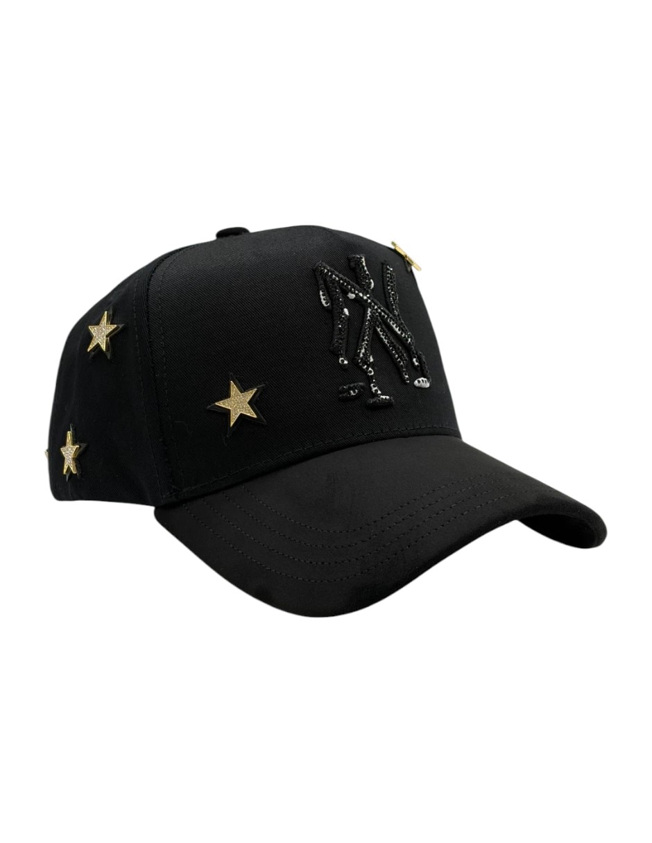 Gorra visera curva snapback casual Big Boss NY Star Gold para hombre