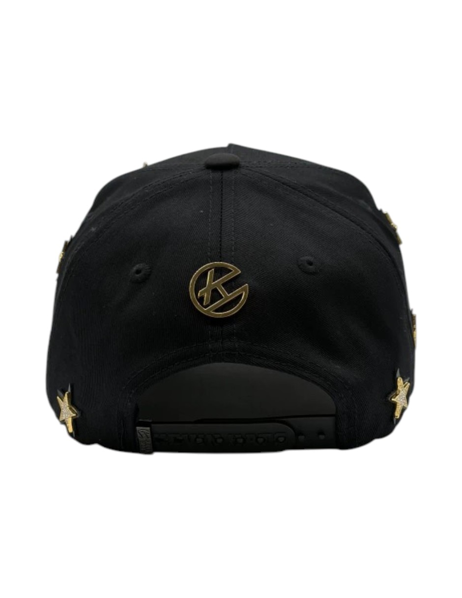 Gorra visera curva snapback casual Big Boss NY Star Gold para hombre