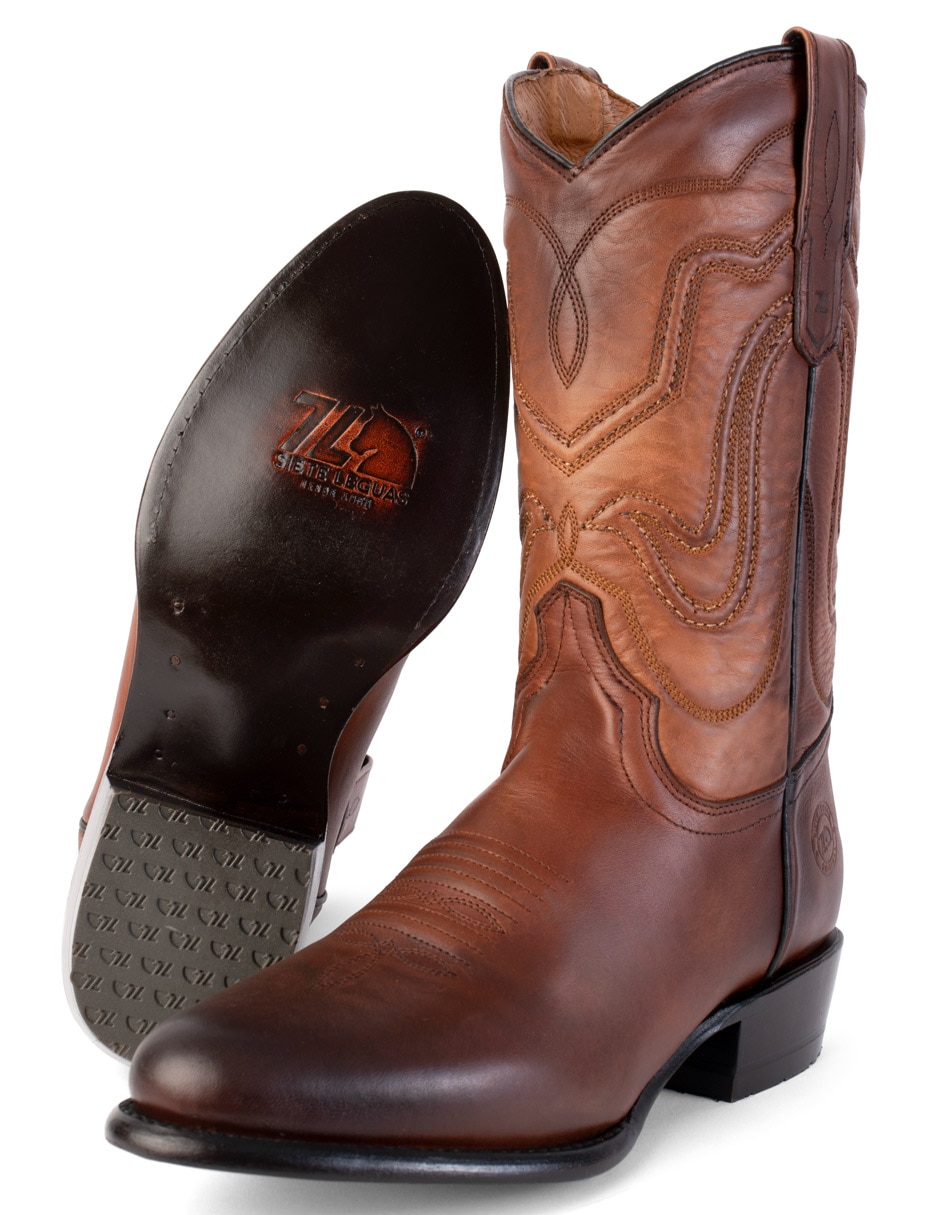 Bota Vaquera 1055 de piel para hombre 4