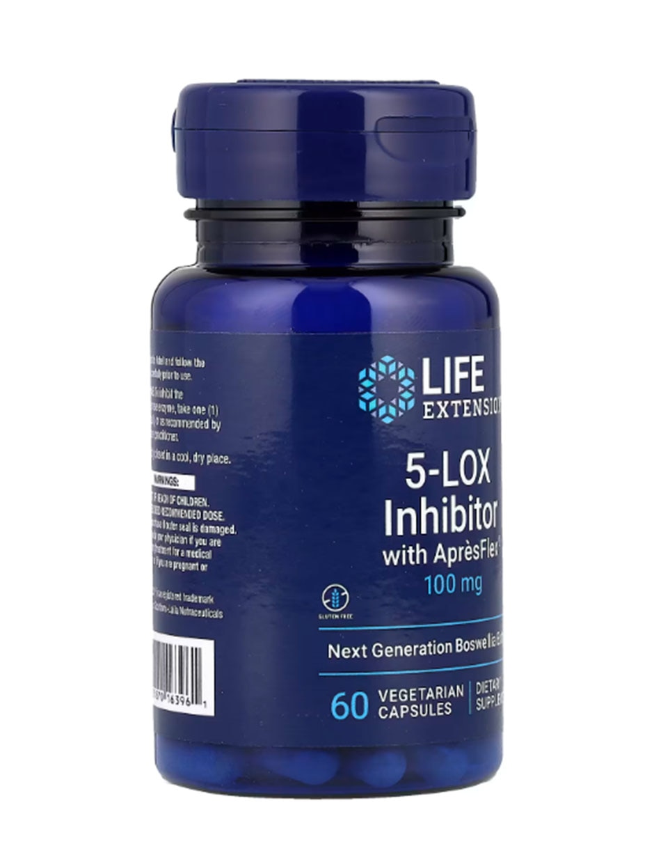 Inhibidor de 5-LOX con ApresFlex con Boswellia Serrata y Celulosa Vegetal de 60 cápsulas