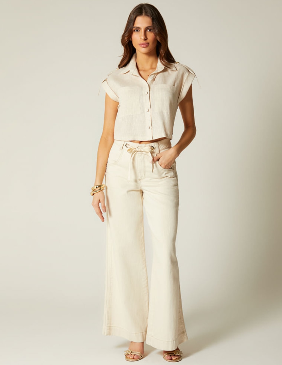 Jeans palazzo Studio F Utopía para mujer