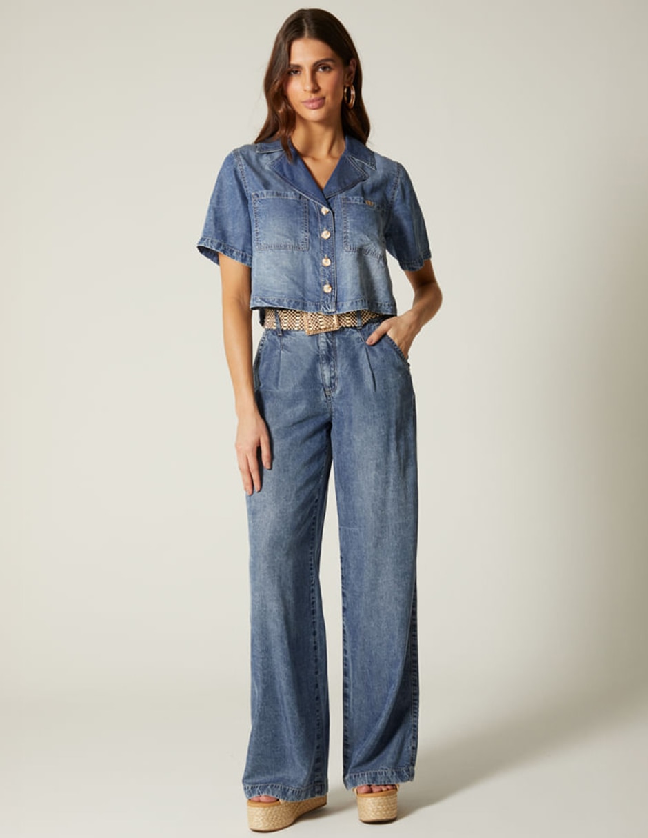 Jeans palazzo Studio F bulma para mujer