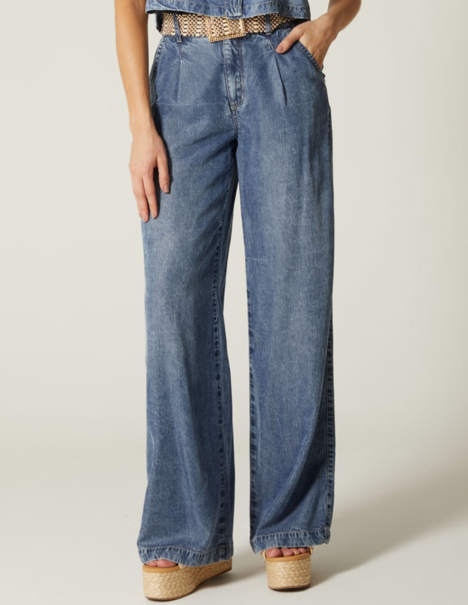 Jeans palazzo Studio F bulma para mujer