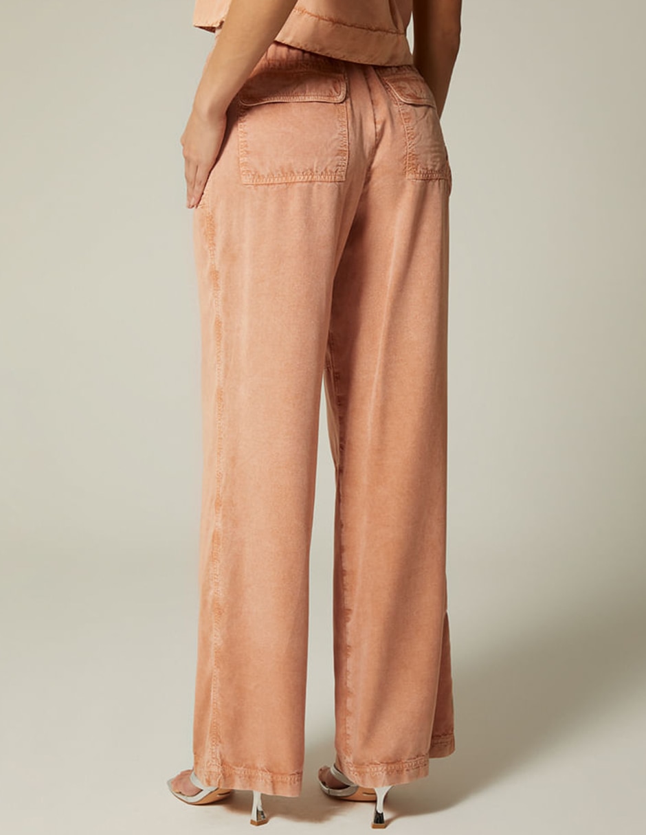 Jeans palazzo Studio F Malvina corte cintura para mujer