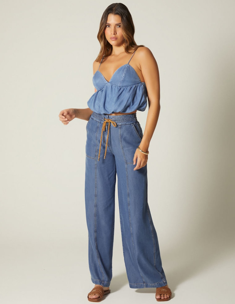 Jeans palazzo Studio F Bulma para mujer