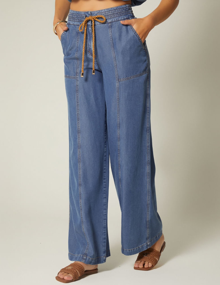 Jeans palazzo Studio F Bulma para mujer