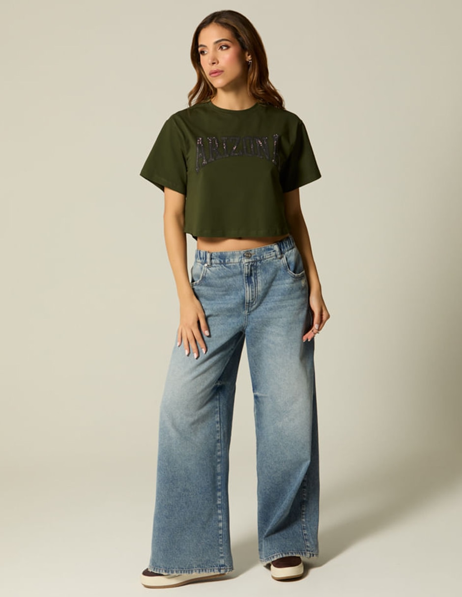 Jeans Easy Pant Palazzo Studio F Cusco para mujer