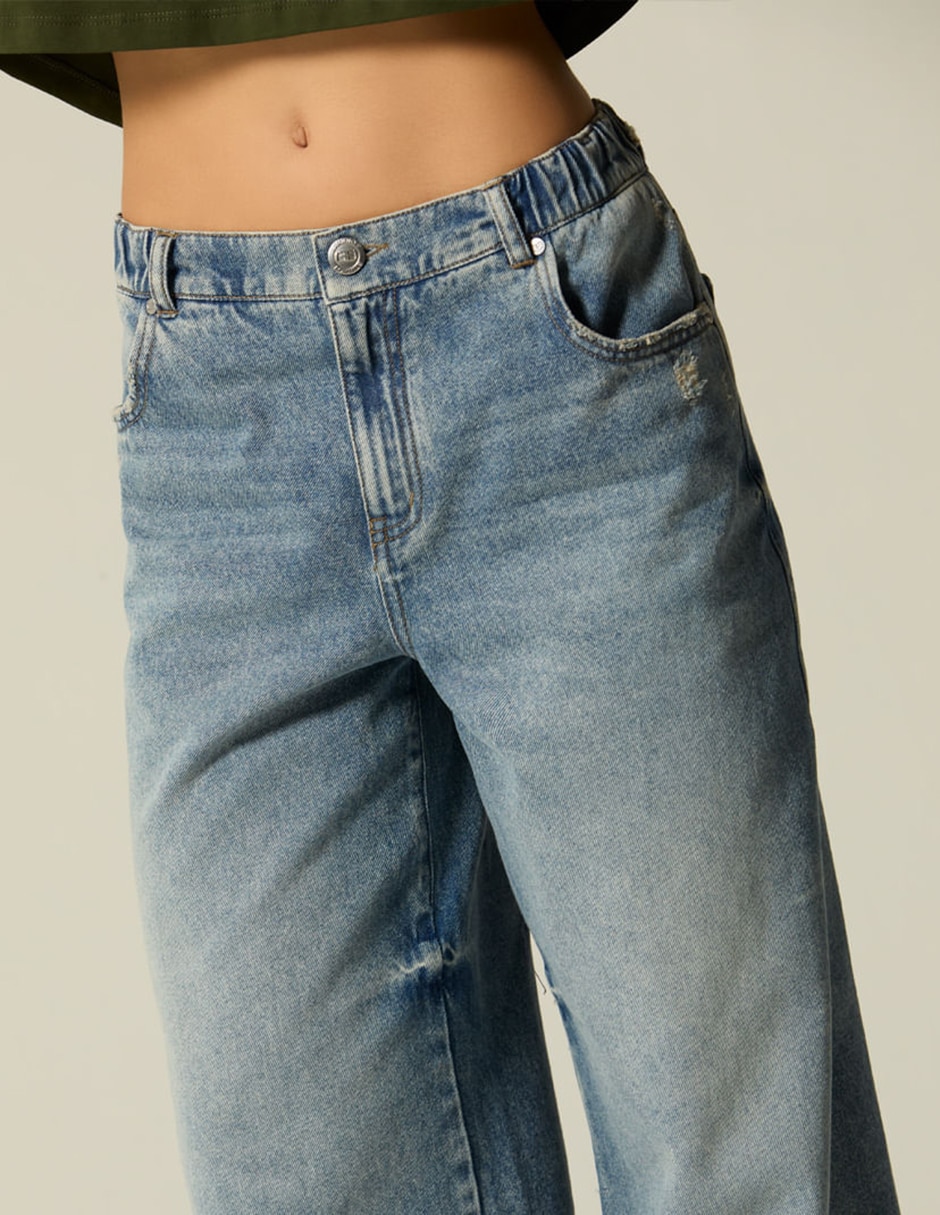 Jeans Easy Pant Palazzo Studio F Cusco para mujer