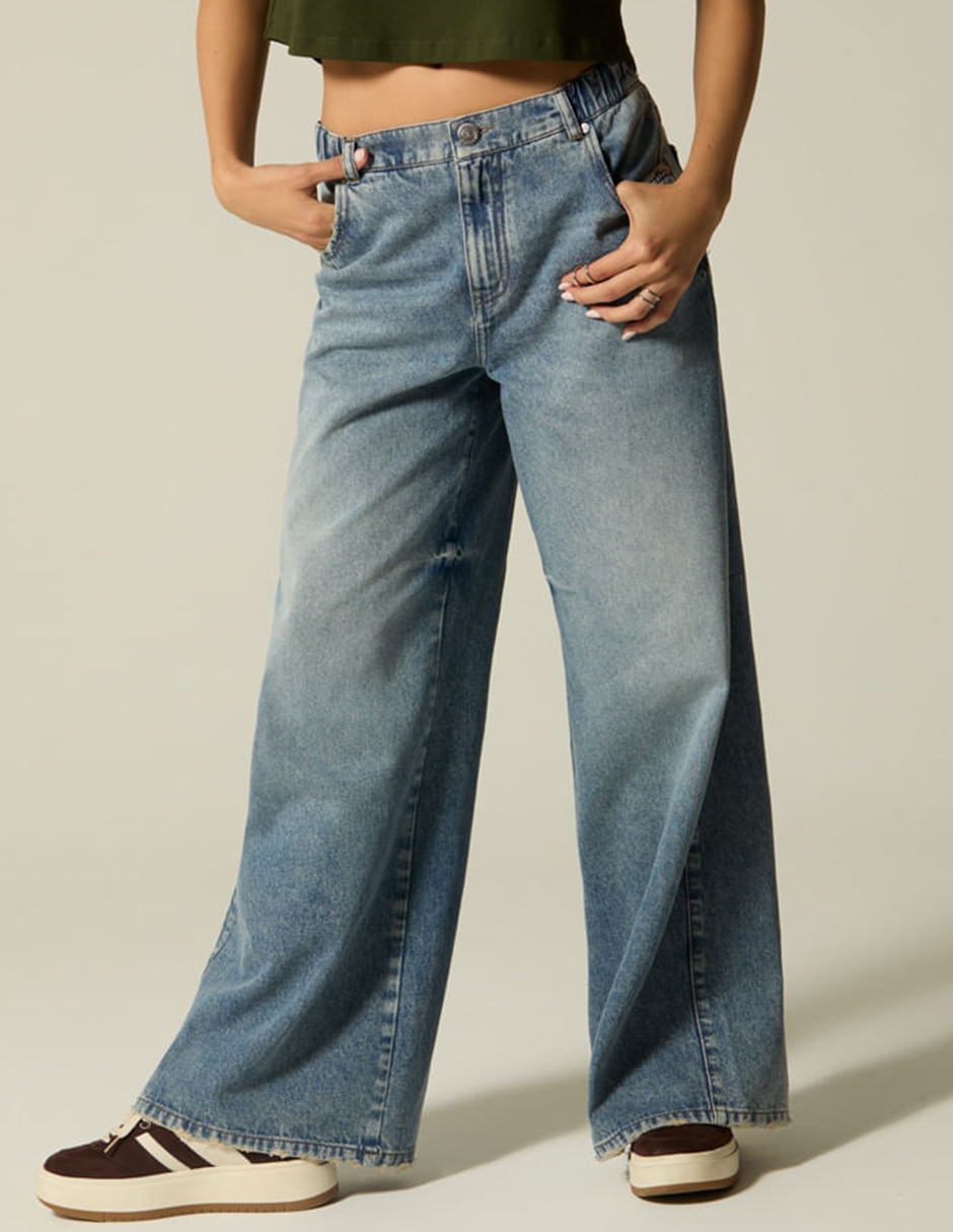 Jeans Easy Pant Palazzo Studio F Cusco para mujer