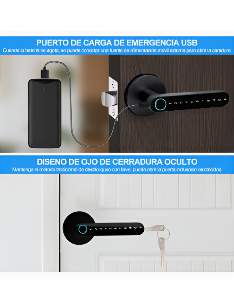 Cerradura digital Xtellar 14008 biométrica