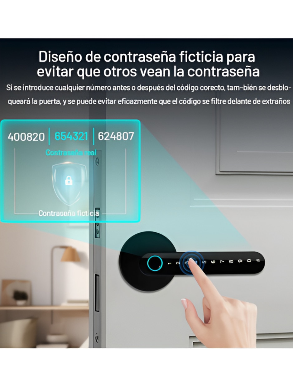 Cerradura digital Xtellar 14008 biométrica
