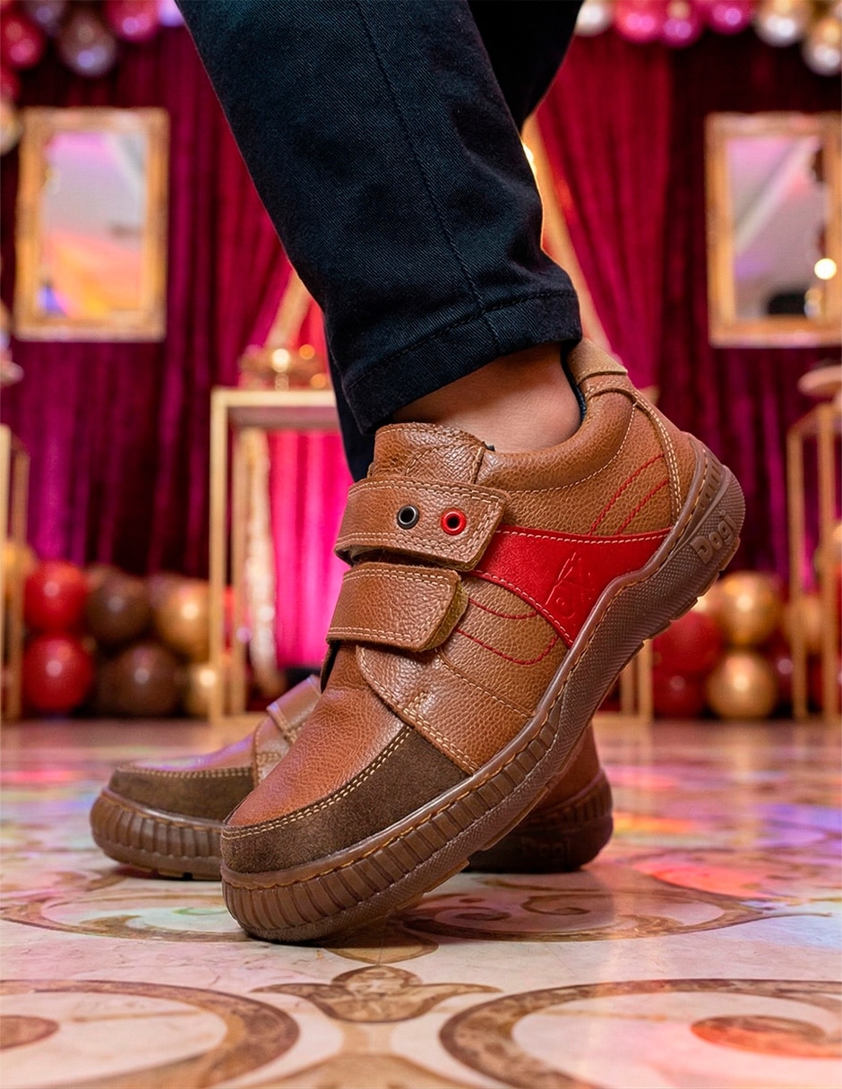 Zapato Dogi Soft Step de piel para niño