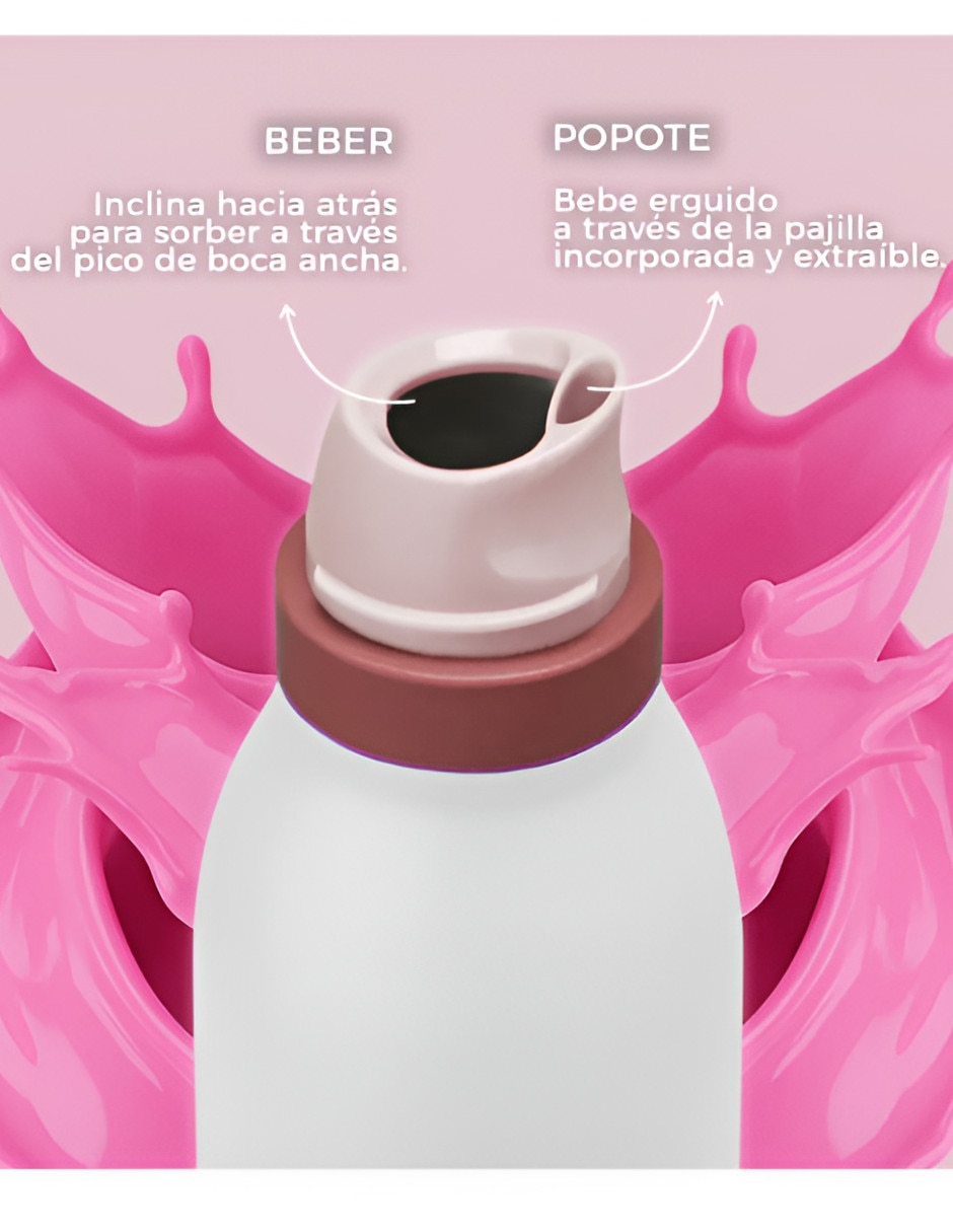 Termo de acero inoxidable con tapa rosca 700 ml 2