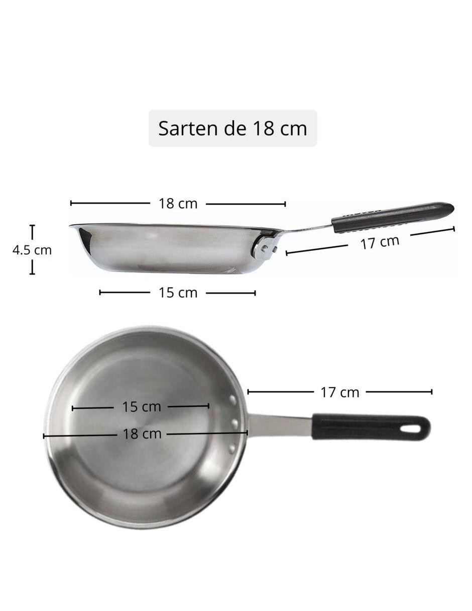 Set de sartenes Möven de acero inoxidable 4 piezas