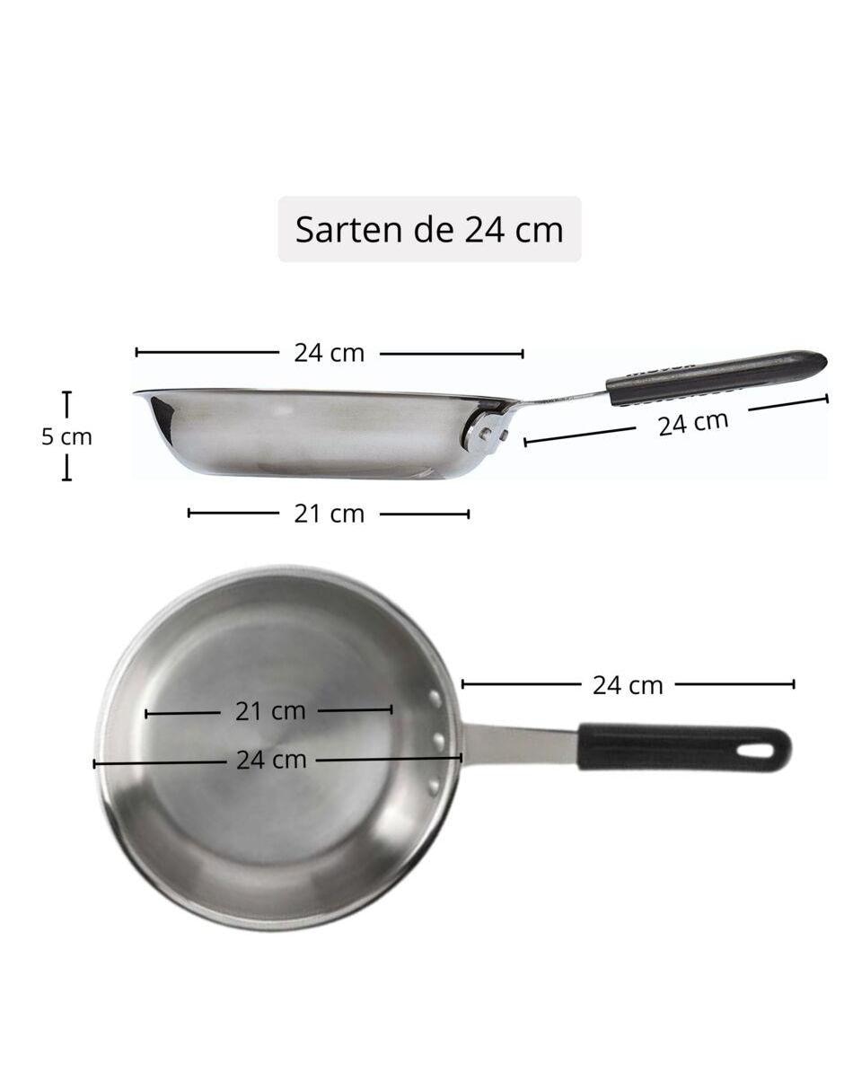 Set de sartenes Möven de acero inoxidable 4 piezas