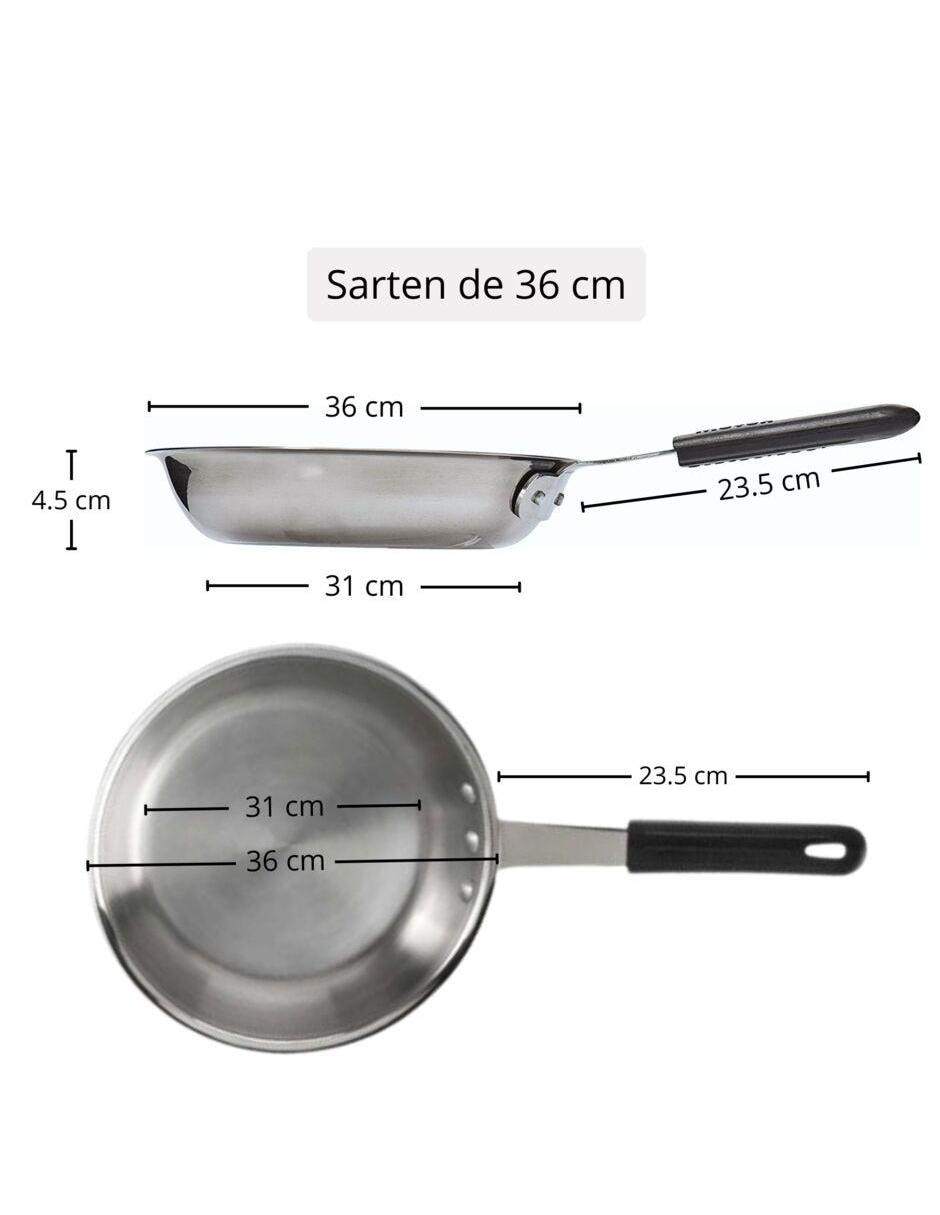 Set de sartenes Möven de acero inoxidable 4 piezas