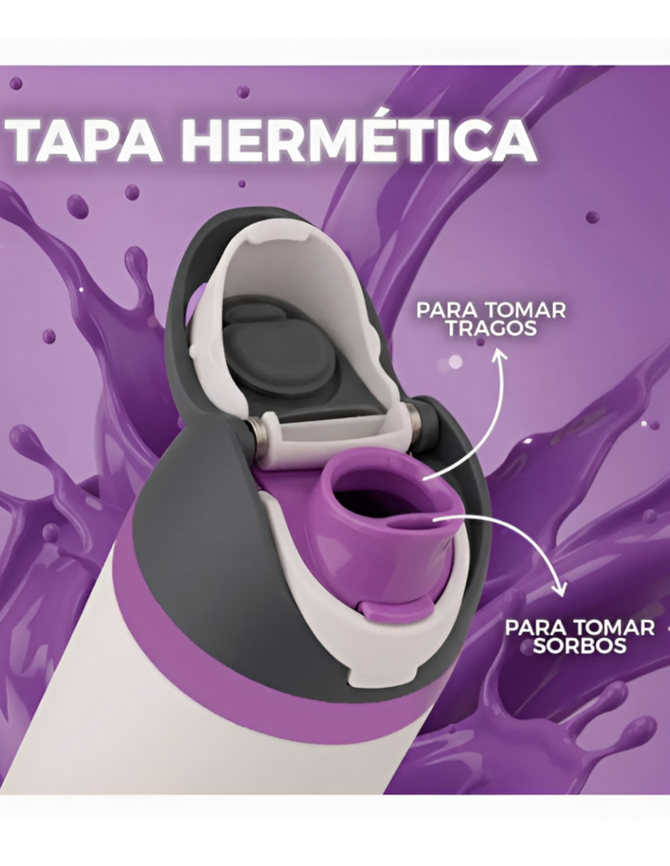 Termo Xtellar de acero inoxidable con tapa rosca