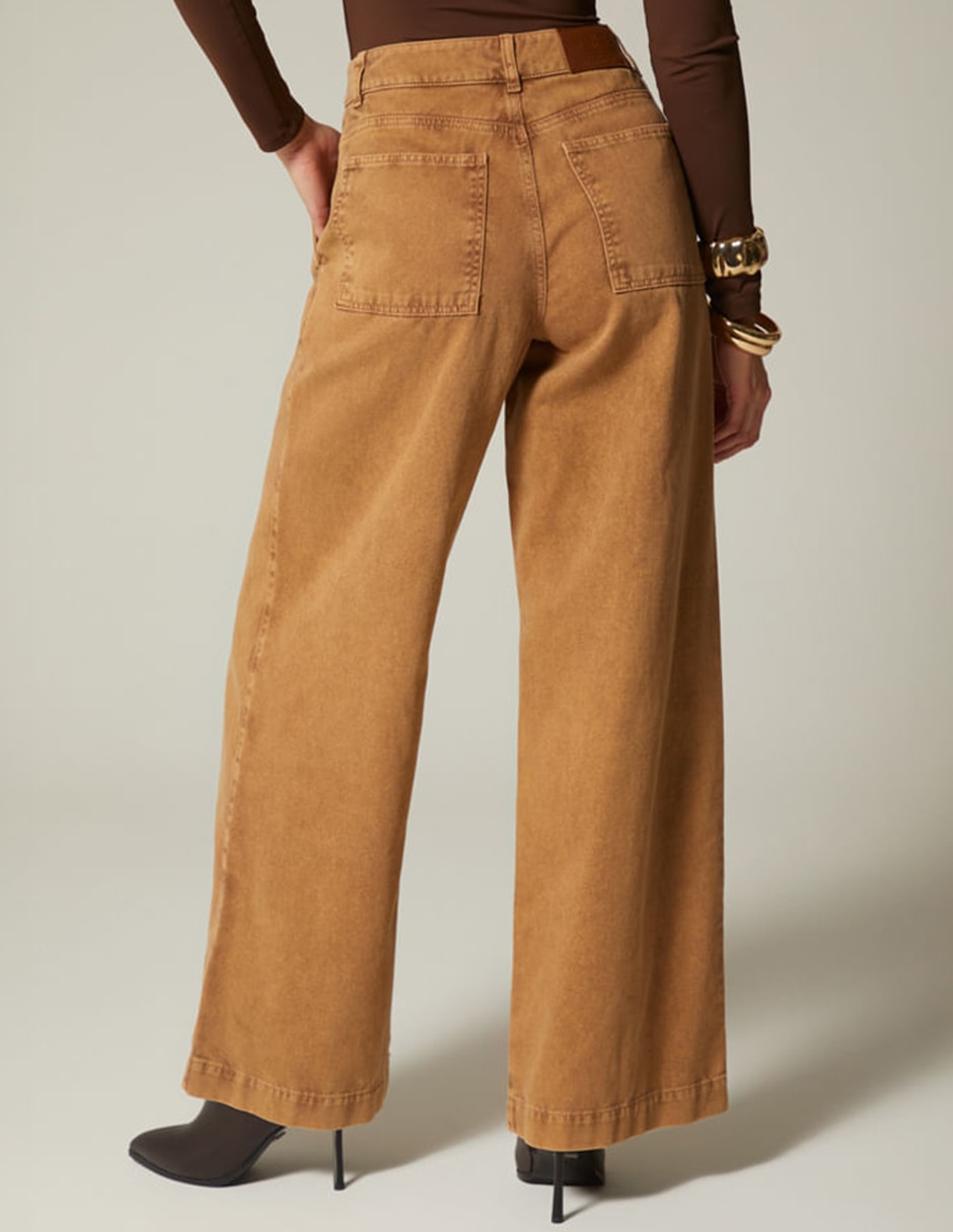 Jeans coulotte palazzo Studio F para mujer