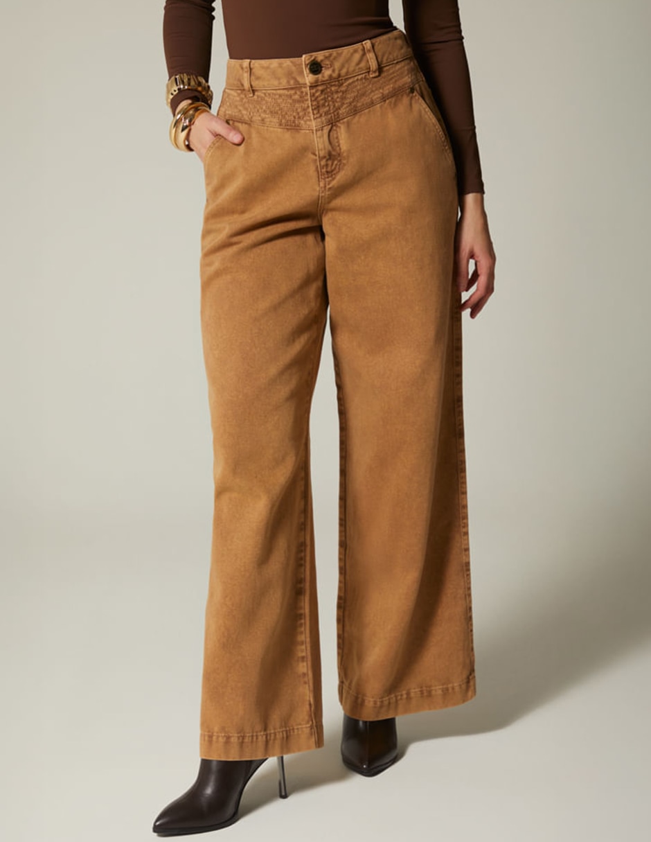 Jeans coulotte palazzo Studio F para mujer