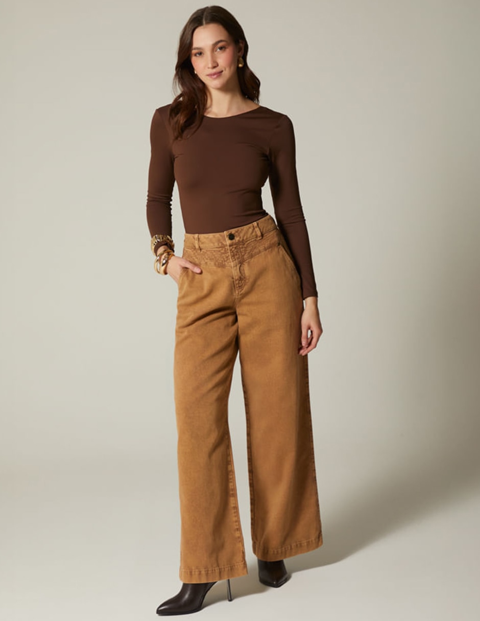 Jeans coulotte palazzo para mujer 2