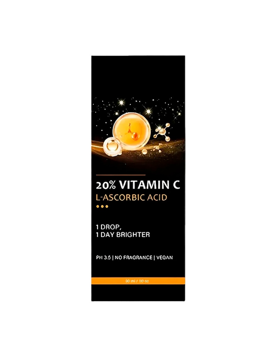 Set de sérum facial vitamina c ácido l-ascórbico antioxidante Generica todo tipo piel