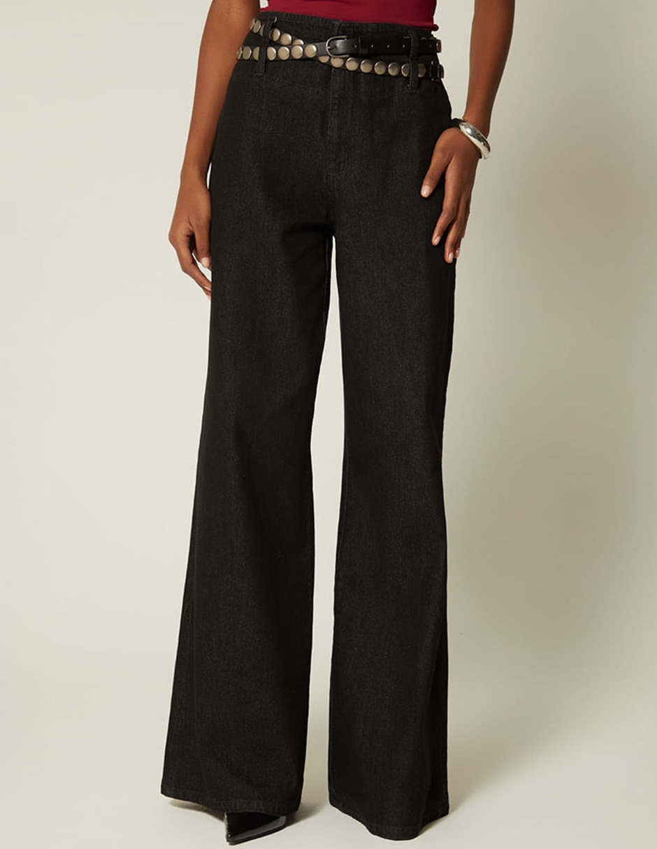 Jeans coulotte palazzo Studio F para mujer