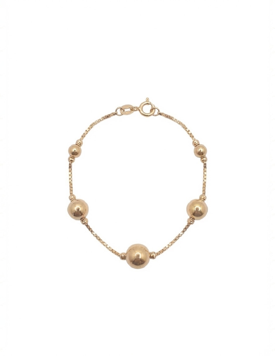 Pulsera de oro laminado 18 K