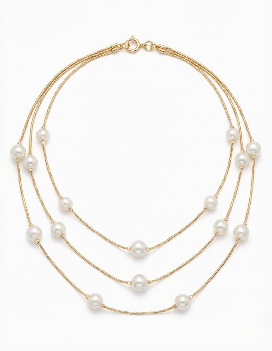 Collar de oro laminado 18 k