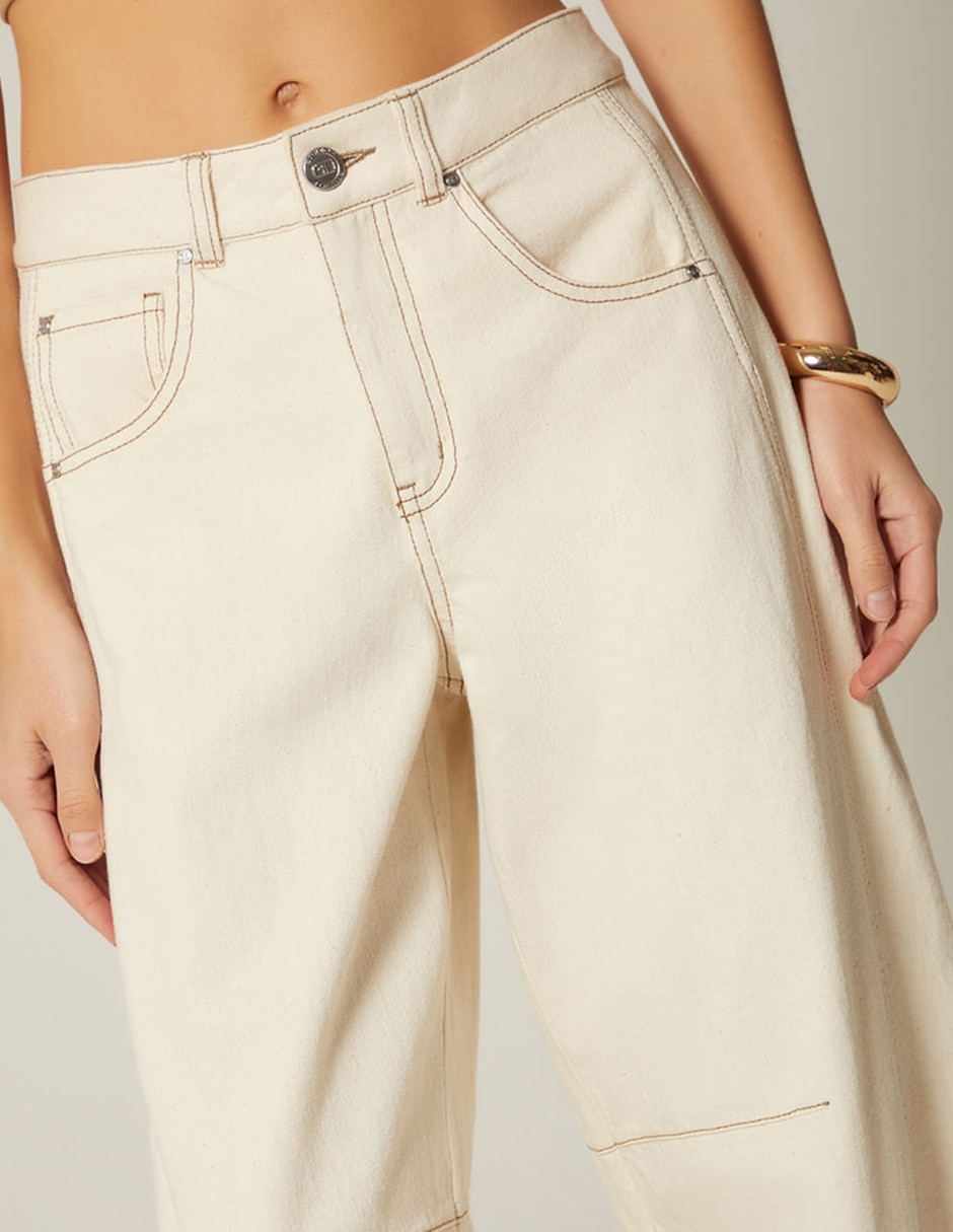 Jeans barrel Studio F para mujer