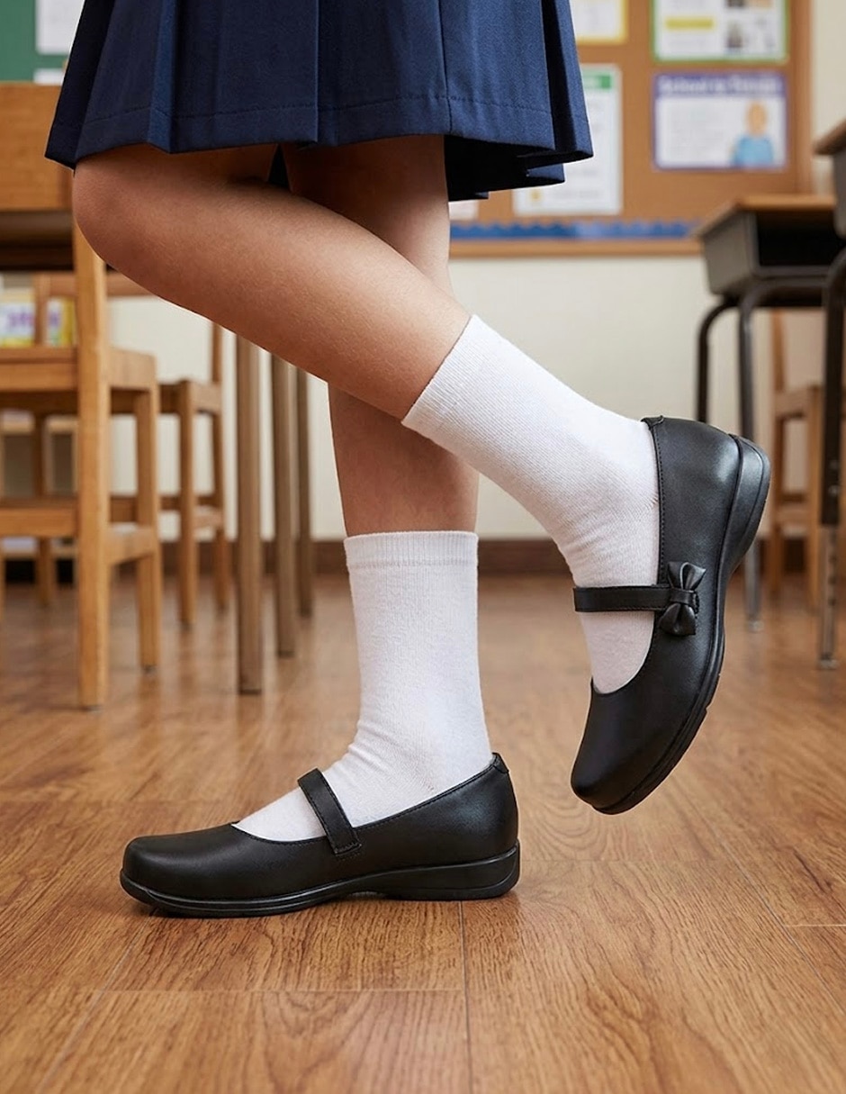 Zapato Dogi Back To School de piel para niña