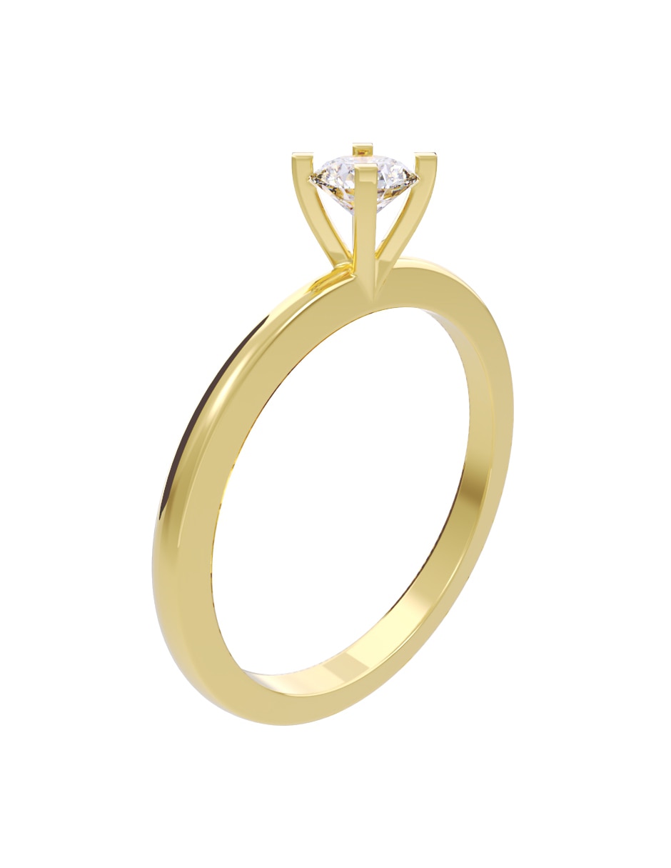 Anillo de compromiso de oro 14 K Fonelli diamante
